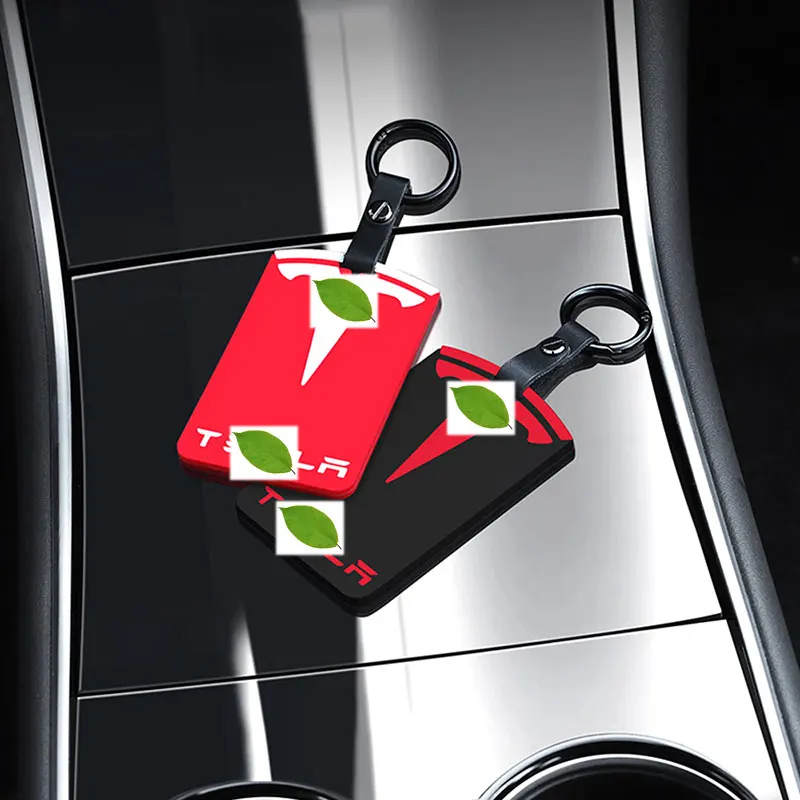 

Car Styling Key Card Cover Key Case Protector Silicone Card Cover Holder Interior Decoration For Tesla Model 3 Car Accessories