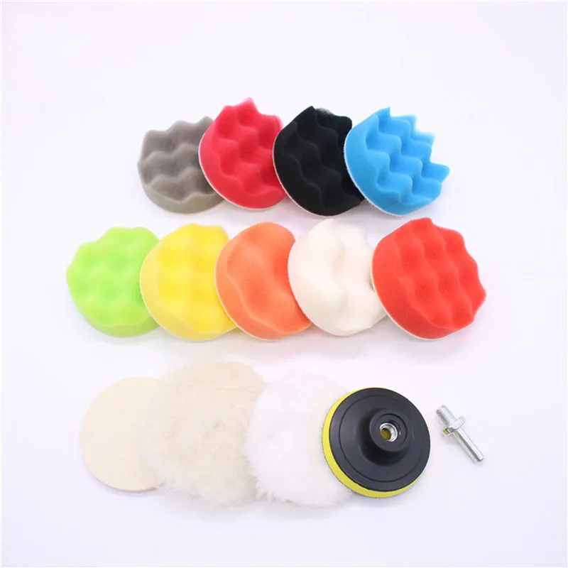 

3 Inch 14 Components Car Polishing Waxing Sponge Polishing Disc Set Sponge Disc Polishing Pad car accessories detailing tools