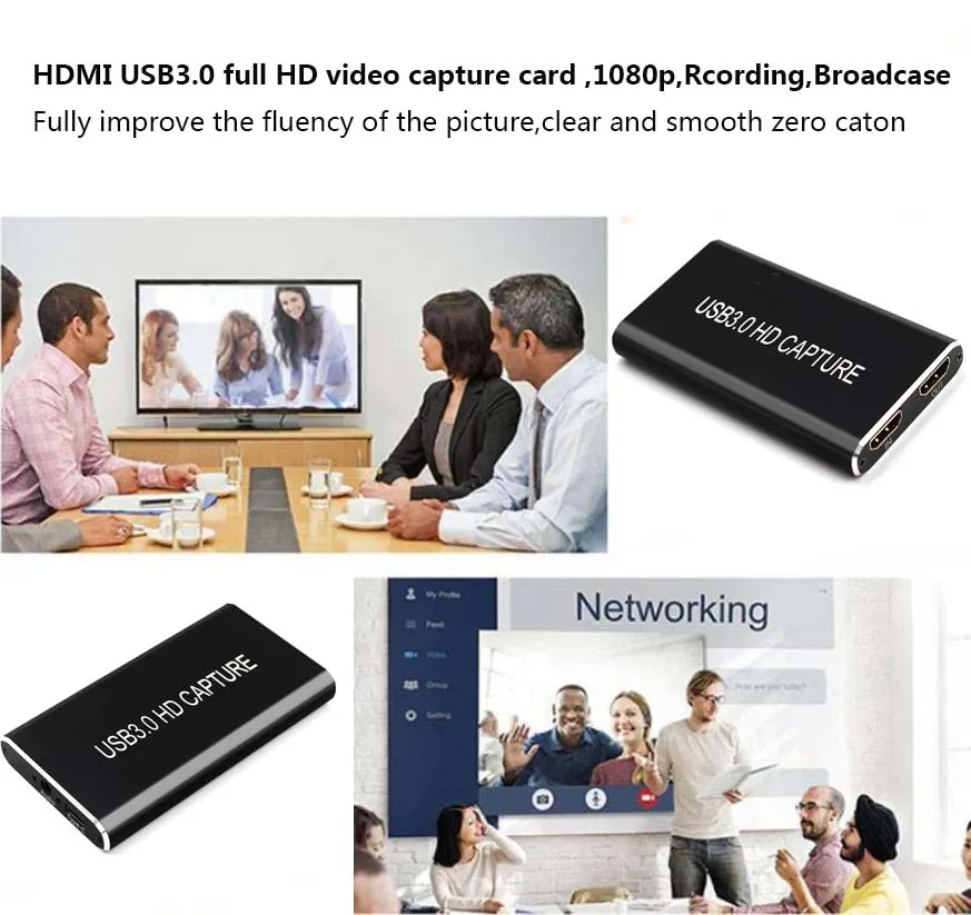 Карта для захвата видео HDMI USB 3 0 type c HD 1080P 60 кадров в секунду игровой