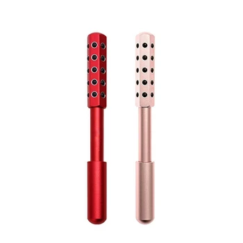 

30 Germanium Massage Roller Beauty Bar Face Lift Tools Body Massager Face Shaping Anti-Wrinkles Massage Stick(Pink)