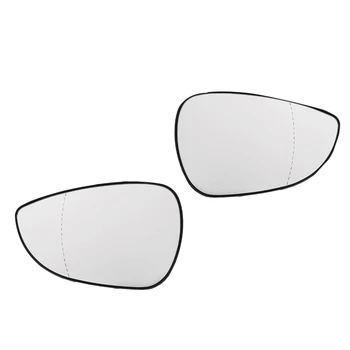 

2Pcs Car Left Right Rear View Wing Mirror Lens Glass for Ford Fiesta Mk7 2008-2017