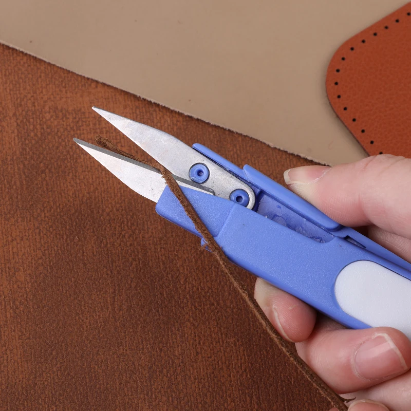 LMDZ Small Size Leather Sewing Kit Leather Rope Lace Needle Thimble Tailor Scissor with Bottle for DIY Hand Sewing Craft Tool leather craft tools,leather sewing tools