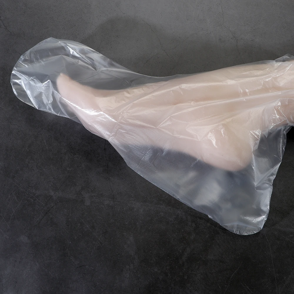 100 шт PE пластиковые прозрачные одноразовые сумки для ног Детокс Чехлы для спа педикюра предотвращают инфекцию удаляют обветренные инструменты для ухода за ногами