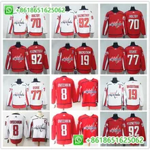 Мужские хоккейные Трикотажные изделия для хоккея с надписью «Washington» и надписью «Alexa Ovechkin» Braden Holtby TJ Oshie