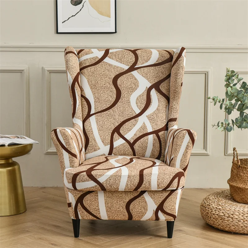 Floral Printed Wing Chair Cover 40 Chair And Sofa Covers