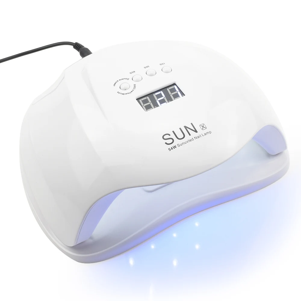 54W SUNX SUNX5 MAX 80 Вт Сушилка для ногтей Светодиодная УФ-лампа для ногтей ЖК-дисплей 45 светодиодный s сушилка лампа для отверждения гель-лака Авто зондирование ногтей Маникюрный Инструмент - Цвет: 54W SUNX