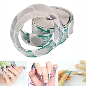 

500pcs Nail Form Tips Nail Art Guide Form for Acrylic UV Gel Tip Nail Extension Sticker DIY Design Manicure Nail Art Beauty Tool