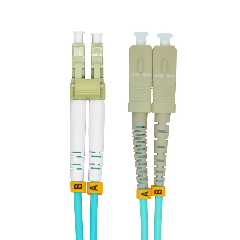 Оптоволоконный кабель OM3 AQUA 10GB Соединительный шнур 10 GIGABIT 50/125 30 м|multimode fiber optic