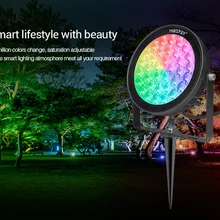 Светодиодный 25 Вт RGB+ CCT светодиодный садовый светильник(LoRa 433 МГц) IP66 100~ 240 В садовый светодиодный светильник с поддержкой приложения/Alexa голосового ассистента управления FUTC05L
