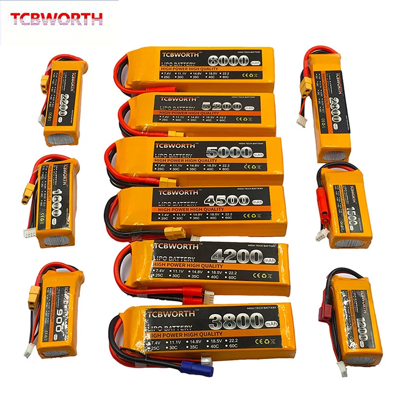 3S RC игрушки LiPo Батарея 11 1 V 1200 мА/ч 2800 3800 4200 4500 5200 25C 35C 60C для радиоуправляемый