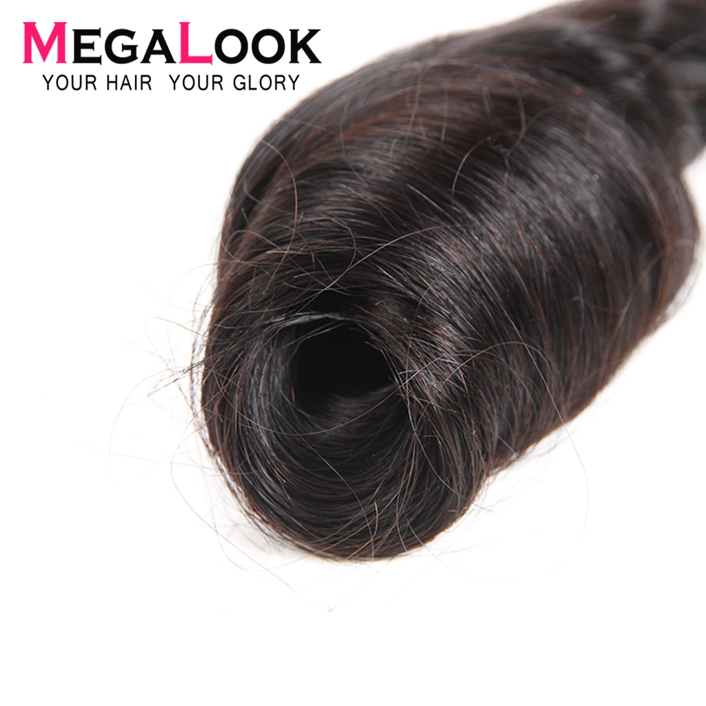 Яйцо вьющиеся перуанские пучки волос с закрытием 3 4 пучка с закрытием 30 дюймов пучки с закрытием remy волосы Megalook натуральные