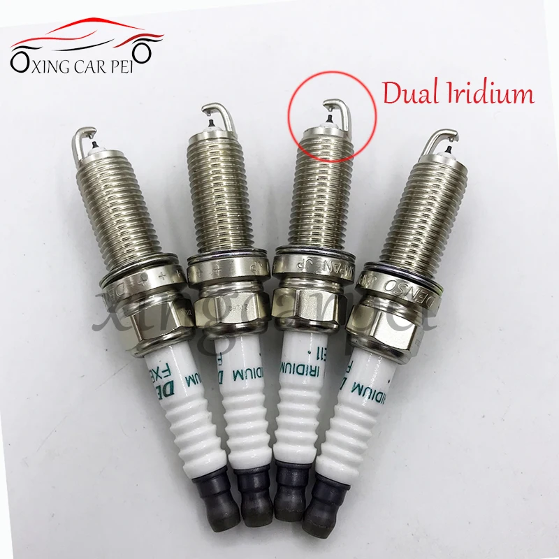4pcs 22401ed71b Fxe20he11 Dual Iridium Spark Plug Fit For Nissan Juke