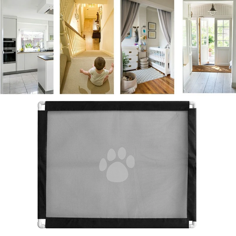 

Pet Dog Gate Safe Guard Safety Enclosure Fences Cat Gate Ingenious Mesh Separation Guard Pet Gate Isolation Network For Dog Gate