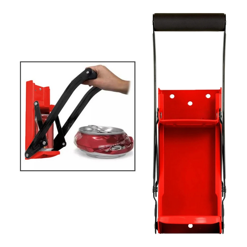 Heavy Duty Red Can Crusher Bottle Opener Soda Beer Bottle Smasher