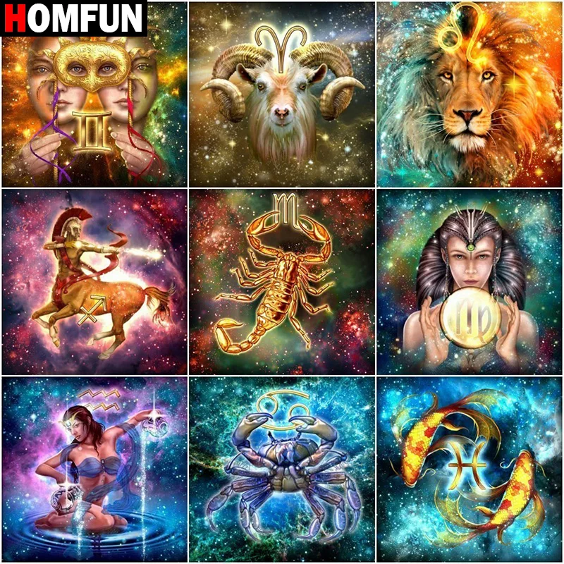 HOMFUN Full Square/Round Drill 5D DIY Diamond Painting "Constellation landscape" 3D Embroidery Cross Stitch 5D Home Decor Gift diamond painting