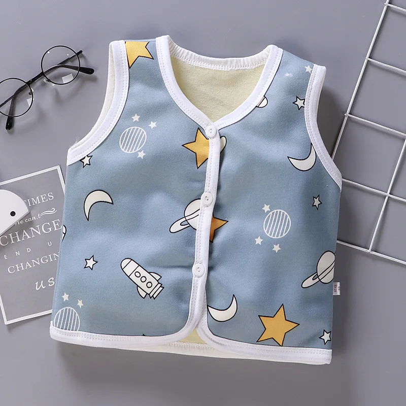 Fleece Kids Vest For Girls Waistcoat Toddler Girl Vest Infant Warm Winter Waistcoat Autumn Sleeveless Jacket Children Outwear