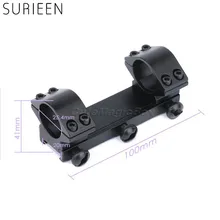 Алюминиевое Крепление для прицела " 25,4 мм трубка двойное кольцо низкопрофильное крепление для прицела для 20 мм Пикатинни Вивера Охотничьи аксессуары