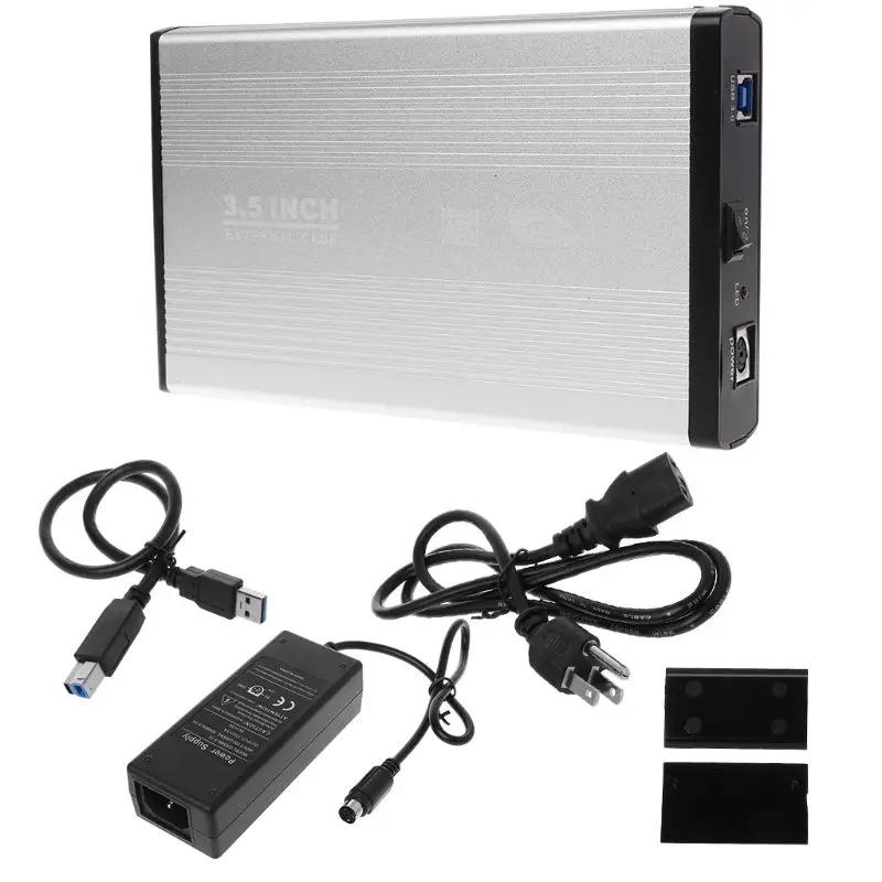 3," HDD Внешний чехол Корпус драйвера жесткого диска USB2.0 USB3.0 SATA коробка для хранения - Цвет: Зеленый