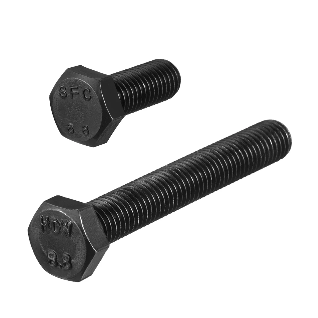 

uxcell 1-25pcs M10x30mm M10x20mm M10x40mm Hex Head Left Hand Screw Bolts Fastener Carbon Steel Black