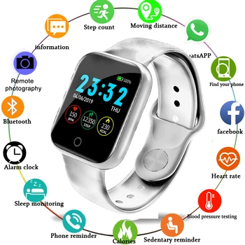 

i5 Plus 2020 New Fashion SmartWatch Fitness Tracker Electronics WristWatch For Andriod Ios Smart Clock Female Male Smart Watches