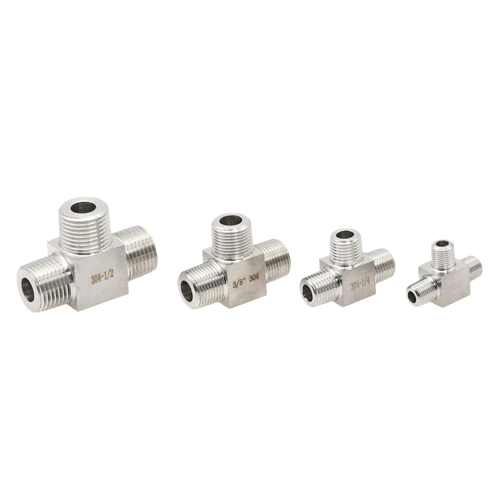 Фитинги высокого давления для преобразования типа T фитинги 1/8 &quot1/4&quot 3/8 &quot1/2&quot