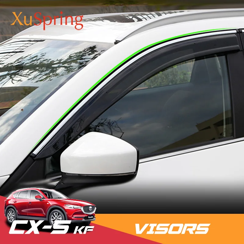 Для Mazda CX 5 CX5 2017 2020 KF автомобильных окон дождевое укрытие щит окно козырек