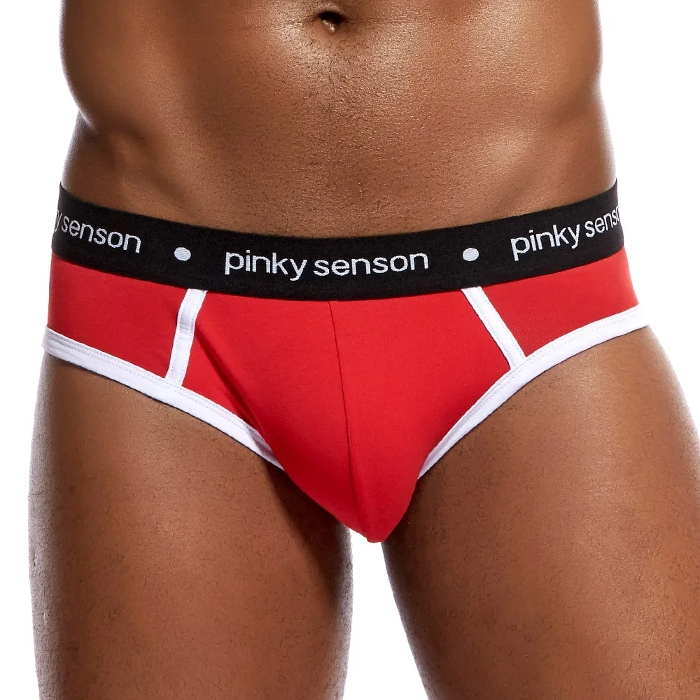 PinkySenson Мужское нижнее белье Брендовые мужские Трусы Дышащие хлопковые удобные