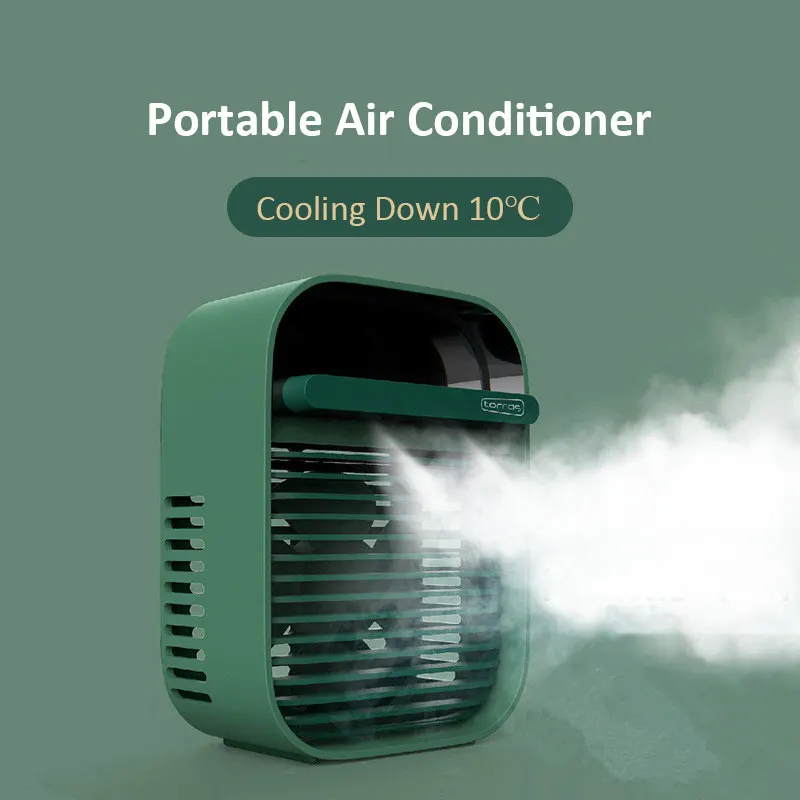 Mini Air Conditioner USB Portable Air Cooler Humidifiers Table Air Cooling Fan For Home Office Humidification Device Low Noise|Fans| - AliExpress