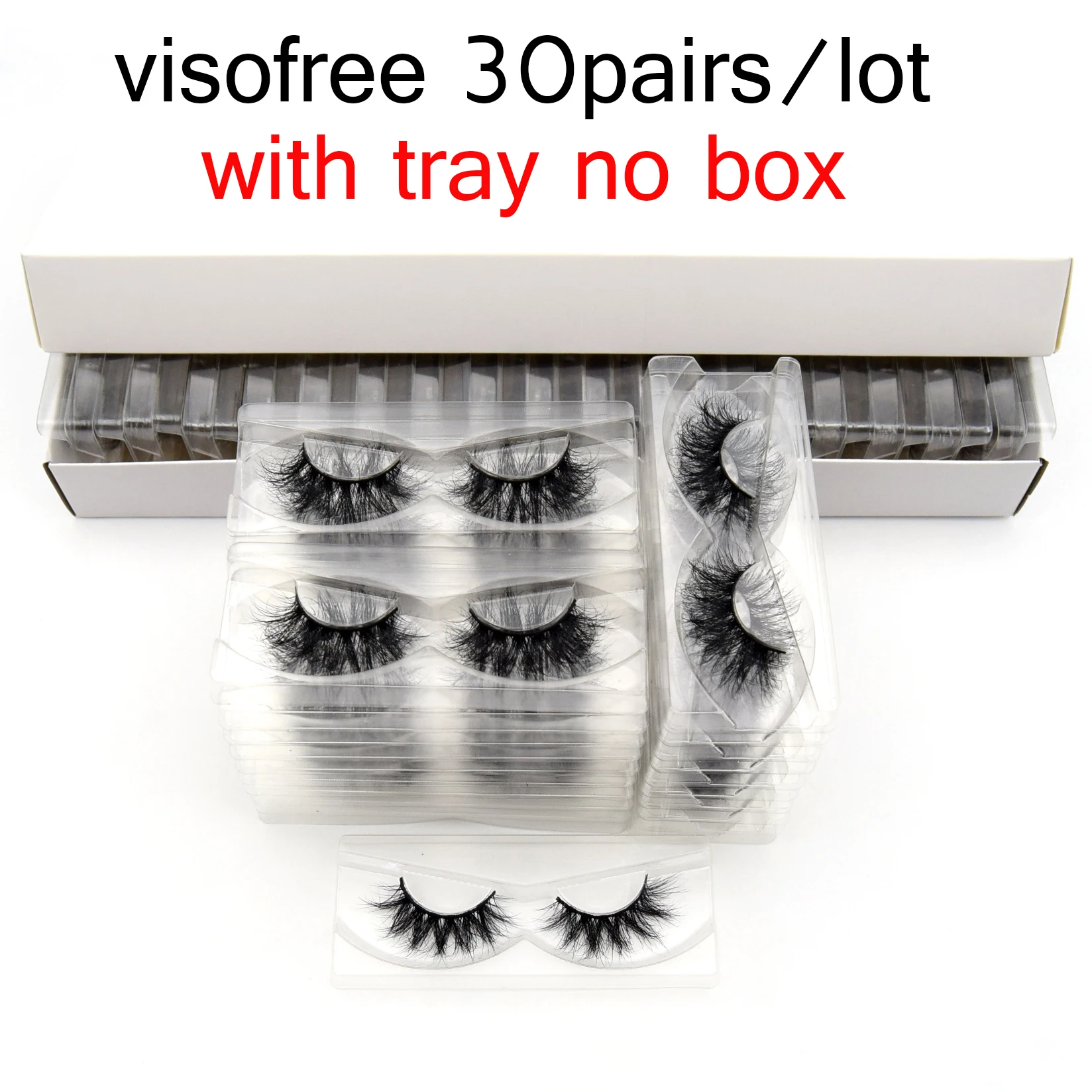 30/40 pairs/pack Visofree 3D Mink Hair False Eyelashes No Box Natural Thick Long Eye Lashes Fluffy Makeup Beauty Extension Tools 30/40 pairs/pack Visofree 3D Mink Hair False Eyelashes No Box Natural Thick Long Eye Lashes Fluffy Makeup Beauty Extension Tools