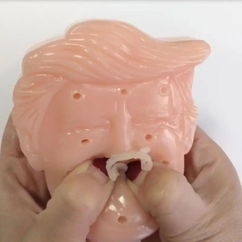 Трамп, форма лица, сжимает прыщи, игрушка с 30 мл натуральными мазями, сжимает угревую сыпь, декомпрессионная игрушка для снятия стресса