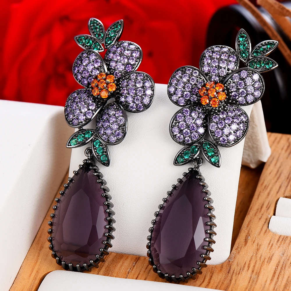 Buy Purple Earrings for Women by Fashion For Choice Online | Ajio.com