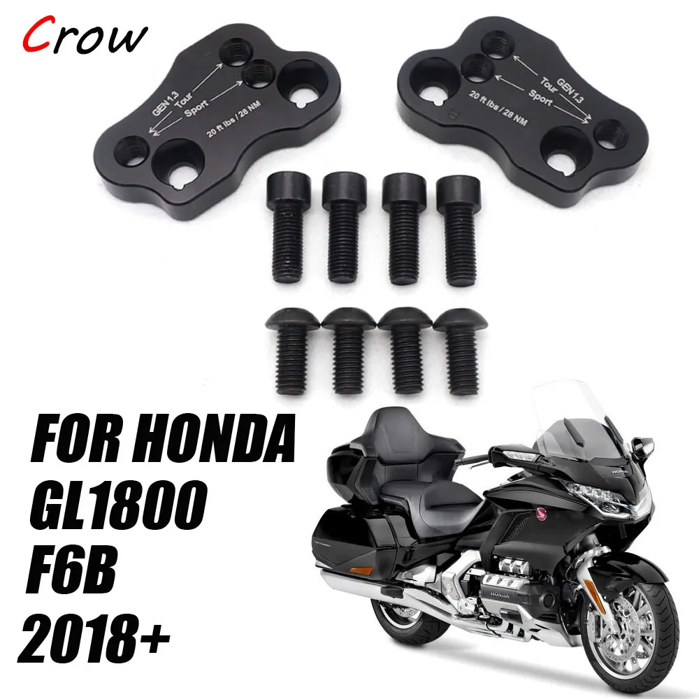 For HONDA Goldwing GL1800 2018 2019 Motorcycle Handle Bar Clamp Raised