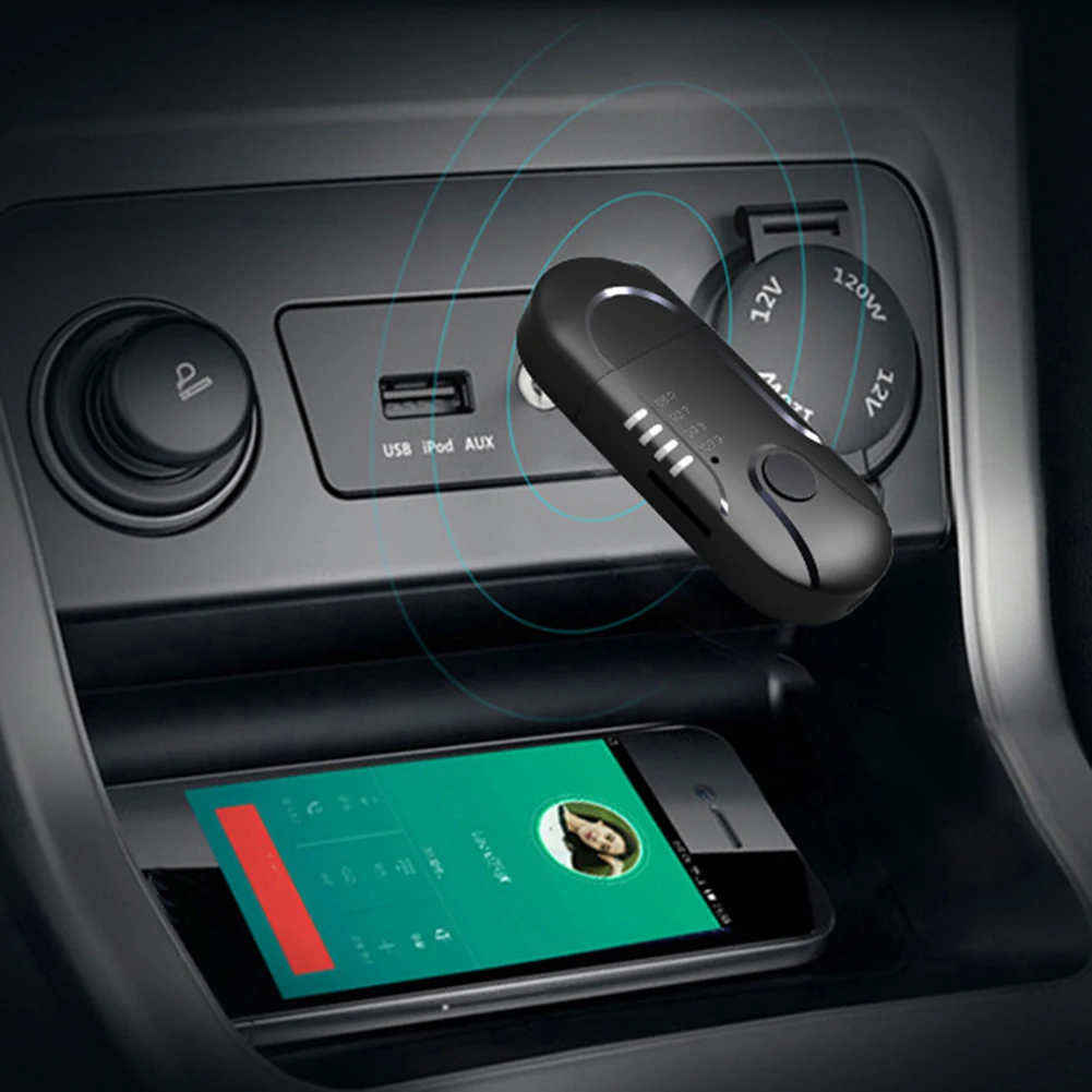 Звонок по громкой связи зарядных порта USB для автомобиля Bluetooth 4,2 приемник ЧМ-передатчик MP3 музыкальный плеер carros наклейки на авто автотовары FM модулятор