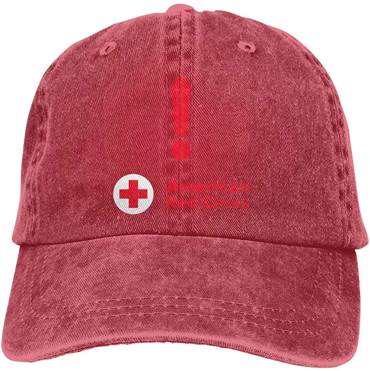 Унисекс Американский Красный Крест мыть бейсболка Винтаж Регулируемая папа-шляпа