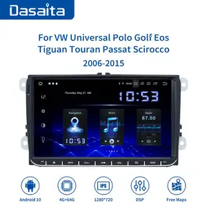 Image 1 - Dasaita 9 "Ips Screen 1 Din Auto Radio Android 10 Carplay Voor Vw Gps Polo Golf Eos Tiguan Seat leon Passat Auto Stereo TDA7850