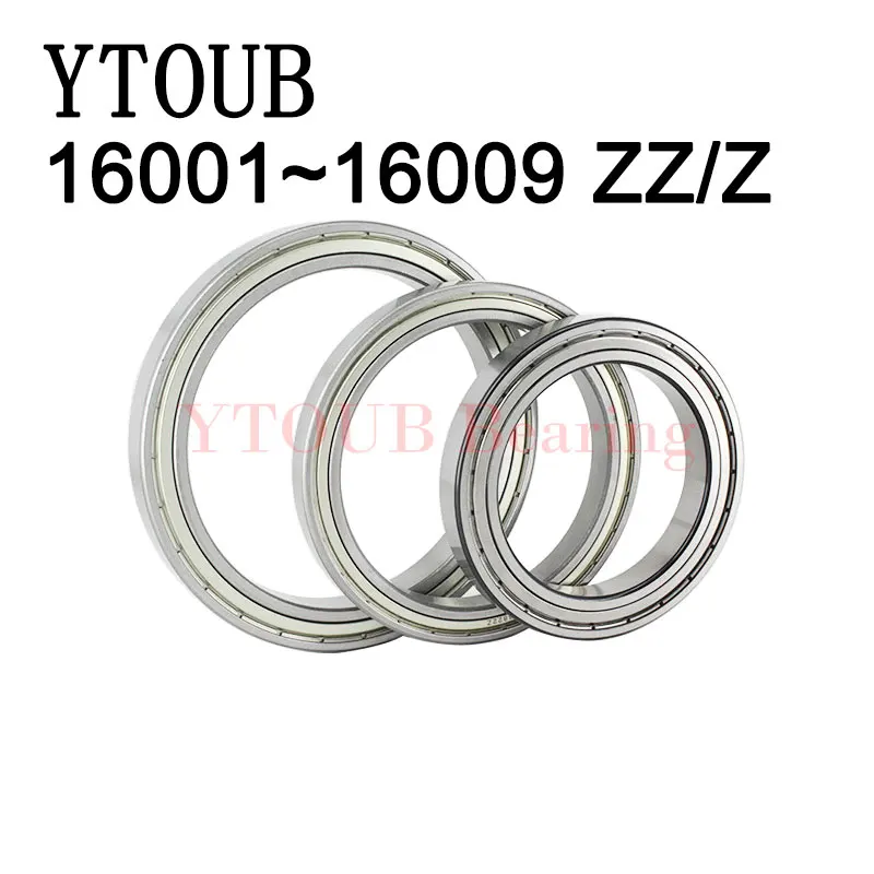 

2PCS 16001 to 16009 zz Thin Wall Deep Groove Ball Bearings 16002 16003 16004 16005 16006 16007 16008 ZZ Z Chrome Steel Bearing