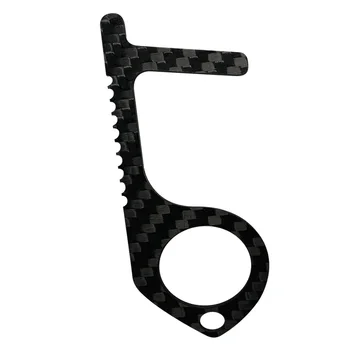 

Portable customizable Door Opener Safety Hand Protection Anti-bacterial Edc Stainless Steel Elevator Handle Key Bag Hook