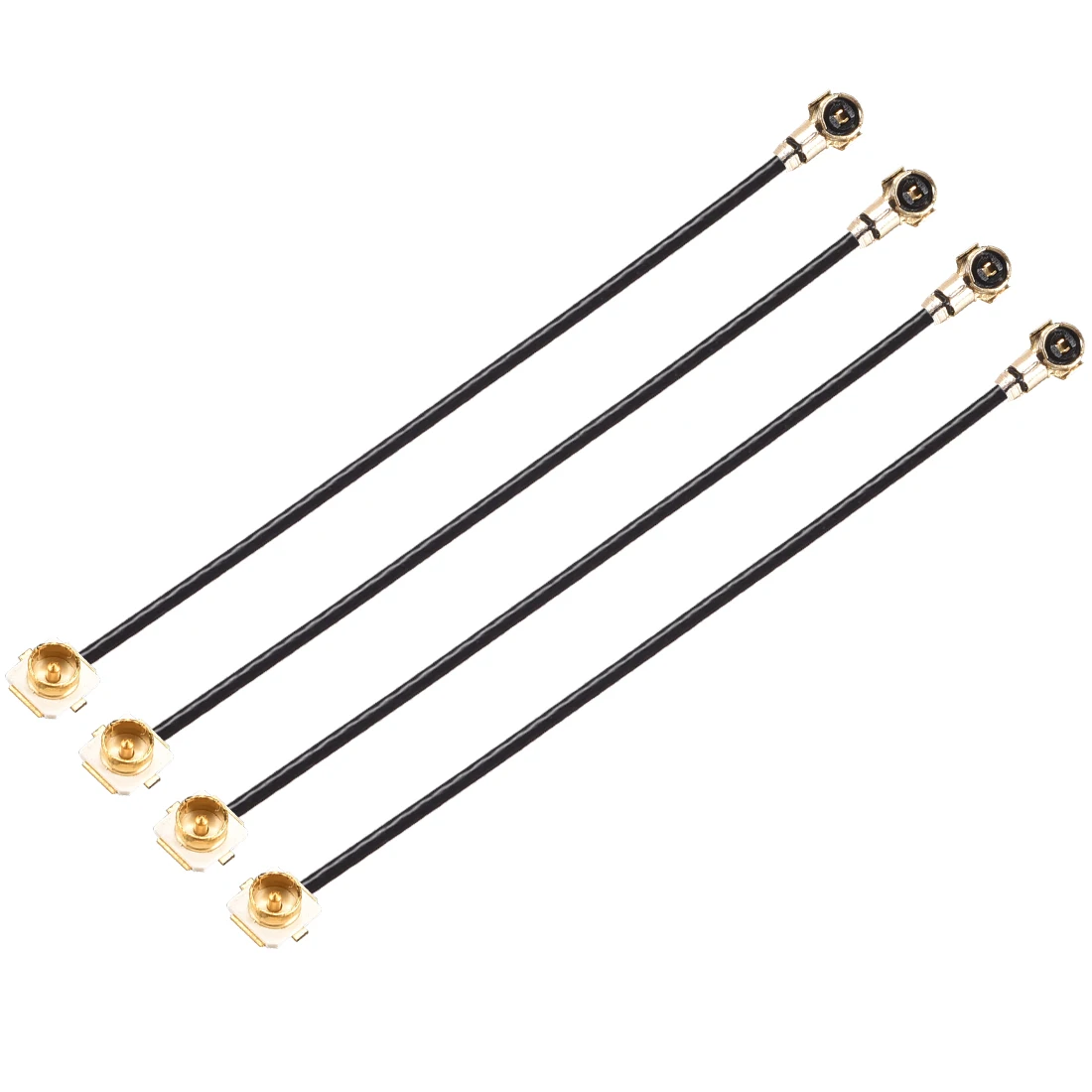 

uxcell 4pcs U.FL 4.0 To U.FL 1.0 Connector RF Adapter 4inch RF1.13 Extension Pigtail Cable for WiFi Router 3G/GSM/4G Module