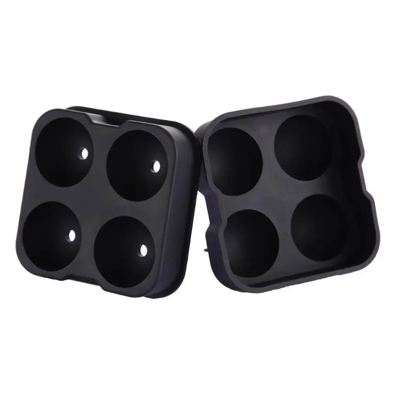 

Whiskey Cocktail Ice Cube Ball Maker Mold 4 Large Sphere Mold Silicone