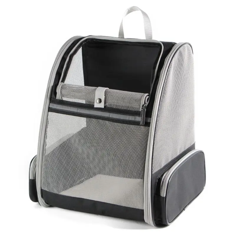 

Foldable Breathable Mesh Pet Carrier Backpack for Small Dog and Cat