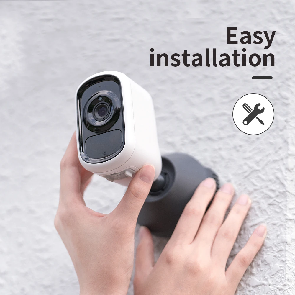 SDETER 2 мегапиксельная аккумуляторная батарея IP камера Wi Fi для улицы беспроводная с