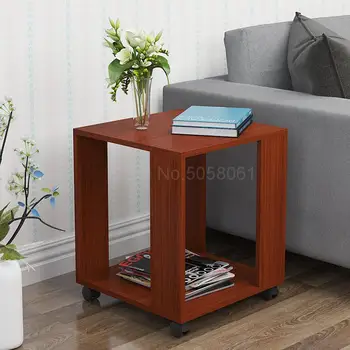 

800 Simple small coffee table Small apartment living room sofa side corner several bedroom bedside table with round small square