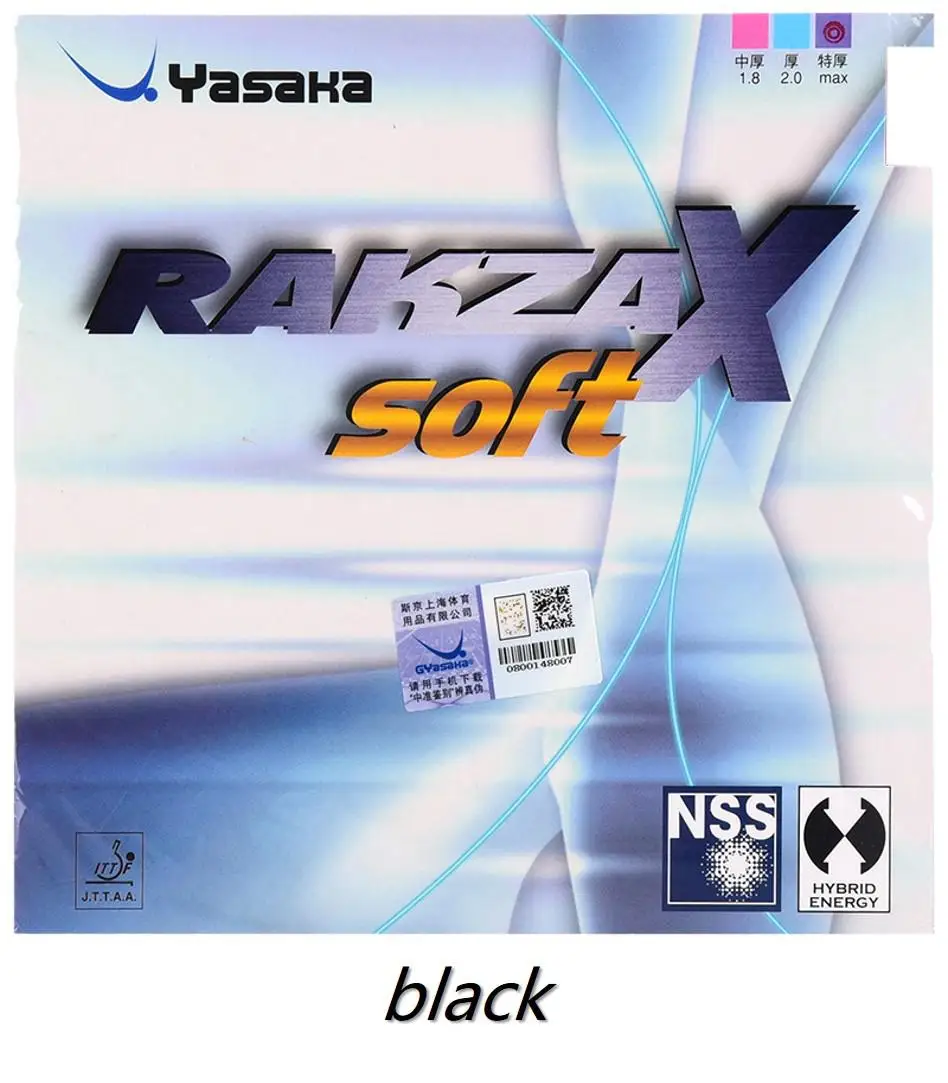 Yasaka RAKZA 9 RK9 RK 7 RK 7 мягкие прыщи для настольного тенниса, резиновая губка hybid energy Pips-In для пинг-понга Tenis De Mesa - Цвет: RK X Soft black