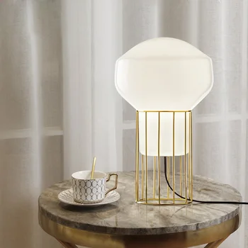 

Modern Designer Table Lamp Mushroom Glass Nightstand Table Lamps for Bedroom Living Room Lamp Nordic Creative Single Lamps Table