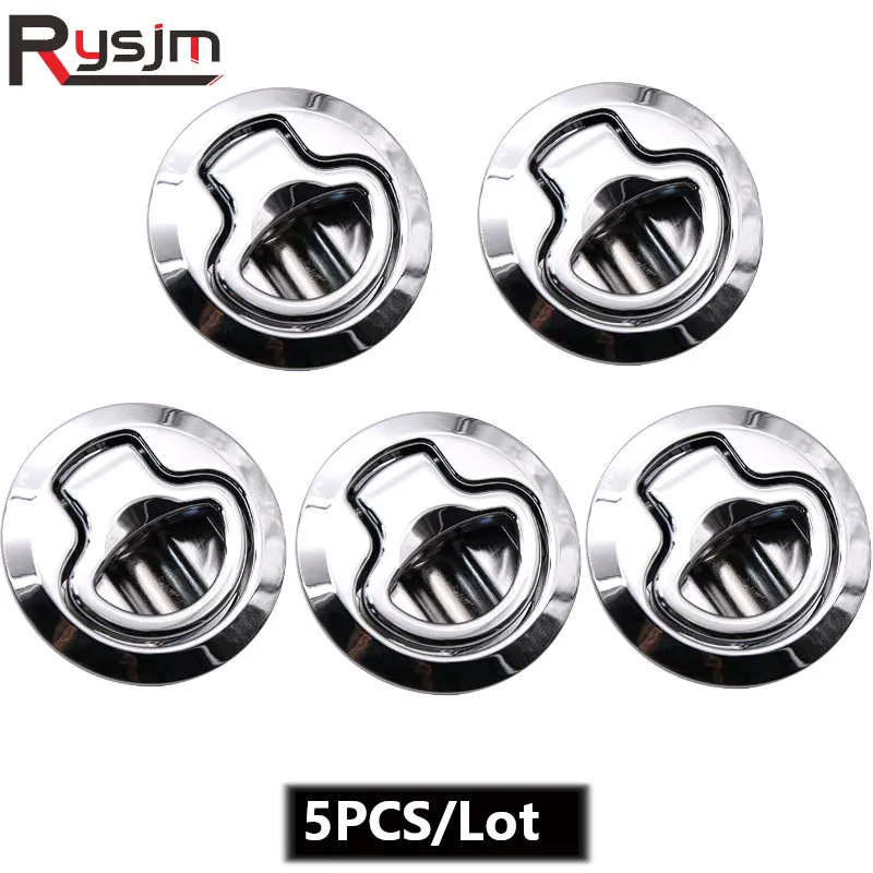 5PCS/Lot Stainless Steel Marine Yatch Ship RV Flush Pull Slam Latch Mount Hatches Lift Cabinet Lock Latch Boat Accessories