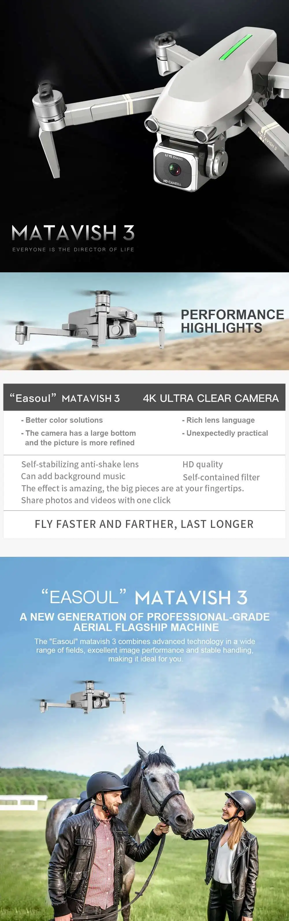 L109-S MATAVISH3 5G Anti-shake Aerial Drone с 4K HD камерой 50X Zoom gps складной бесщеточный Радиоуправляемый квадрокоптер