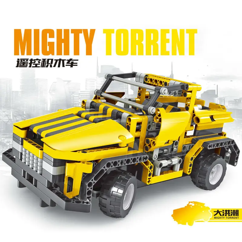 Новинка; игрушки 8003 детские развивающие Bumblebee блок RC Модель автомобиля игрушки 4ch дистанционное управление Eletronic Строительные кирпичи