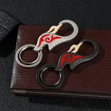 Мужской металлический ремень для ключей на талию крутой пламенный брелок аксессуары креативный автомобильный брелок маленькие подарки