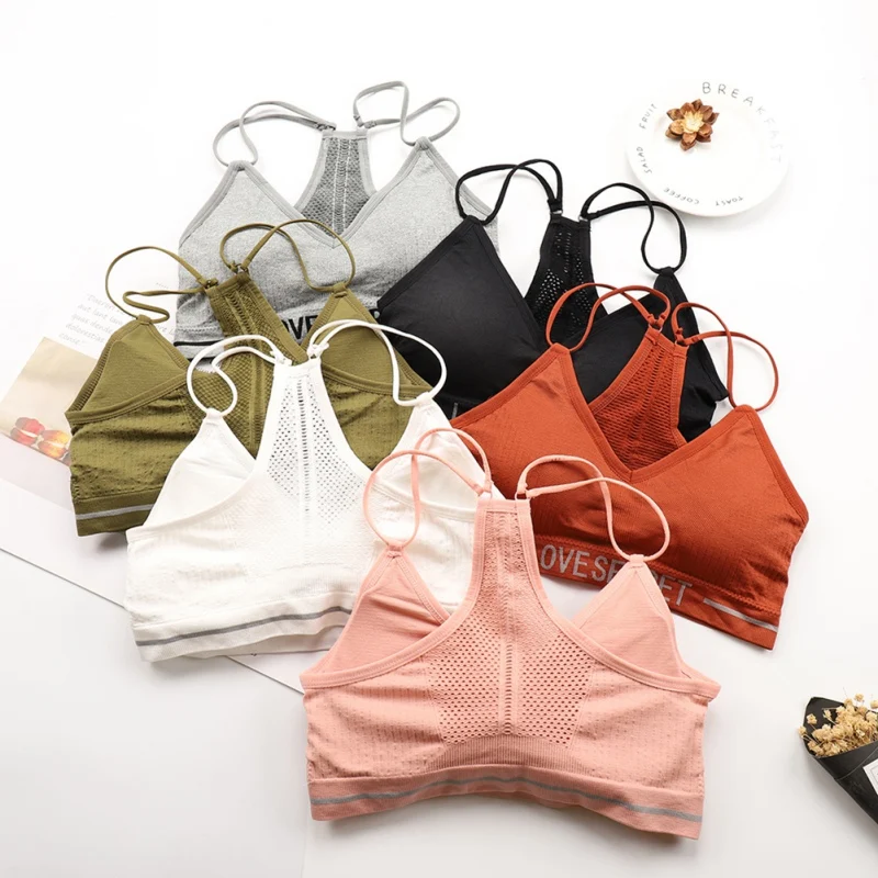Seamless Hollow Push Up Bras Women Tube Tops Female Wrapped Chest Underwear