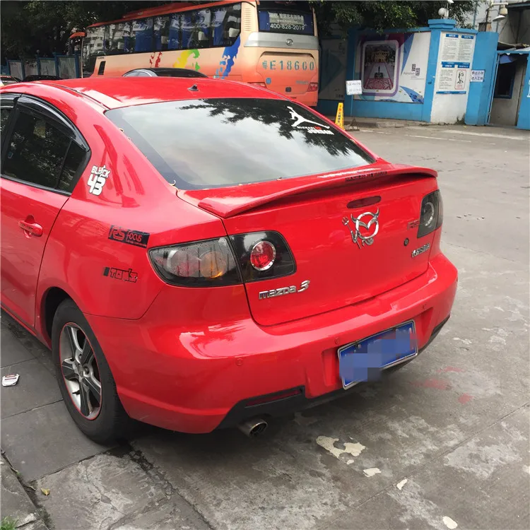 Спойлер для MAZDA 3 2006 2013 высококачественный задний спойлер из АБС пластика